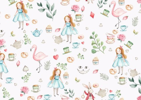 Satinbomullsfigurer från Alice i Underlandet