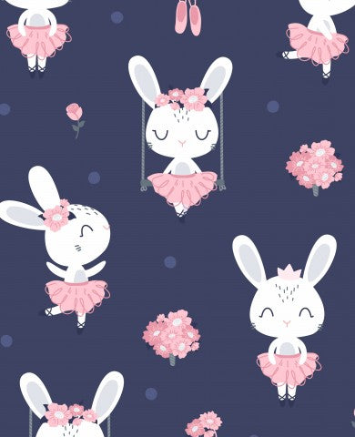 Jersey cute ballerina bunny