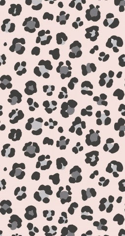 Canvas cotton a leopard print on a pink background