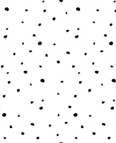 Satin cotton a black and white polka dot pattern