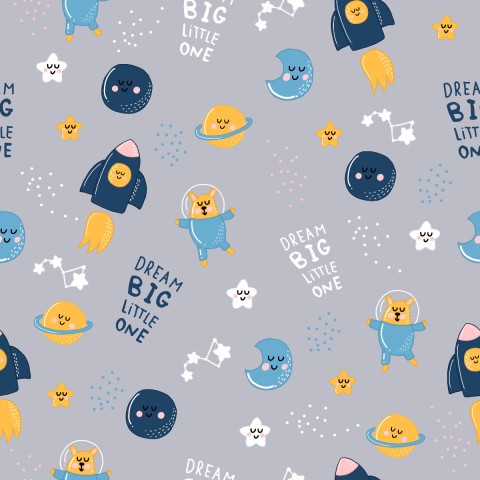 Personnages de dessins animés French Terry sur fond gris