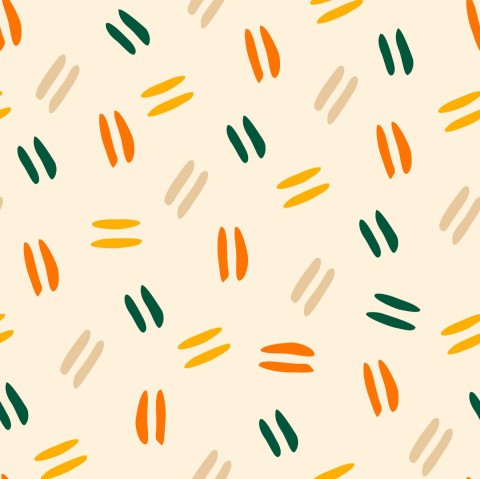 Satin cotton pattern with green, orange and yellow stripes