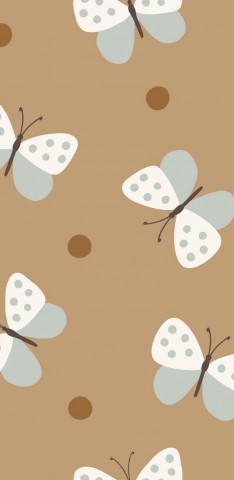 Canvas cotton butterflies – stock vector