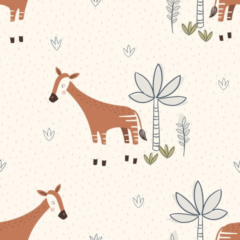 Giraffe e alberi dal guscio morbido