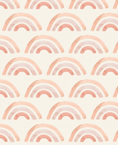 Mousseline rose et arcs-en-ciel