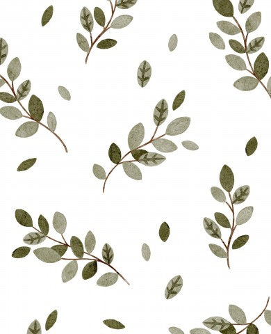Wasserdichter Stoff Blättern auf weißem Hintergrund
