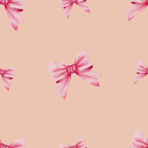 Panama pink bows on beige background