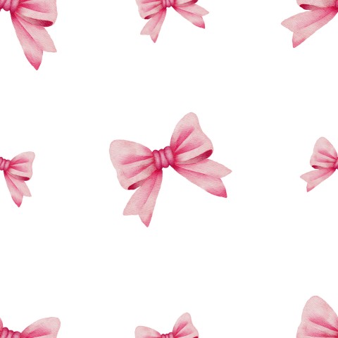 Panama pink bows on white background