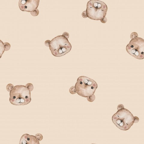 Rib Jersey Muster süßer Teddybären