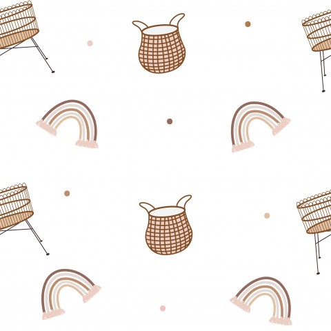 SoftShell un panier, une chaise et un arc-en-ciel