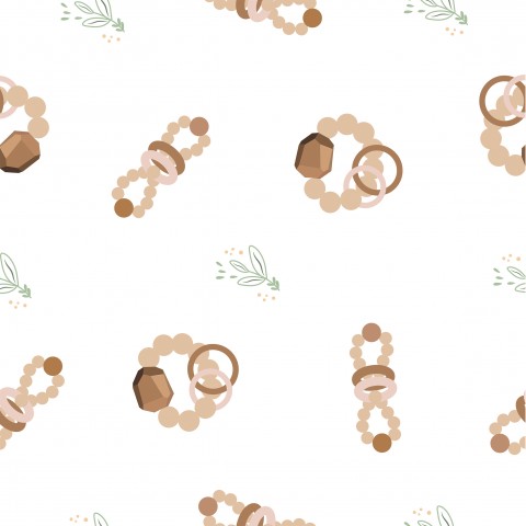 Waterproof fabric rings and flowers