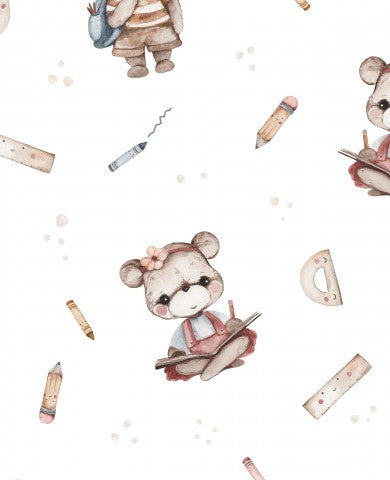 Musselin Teddybär und Bleistiften