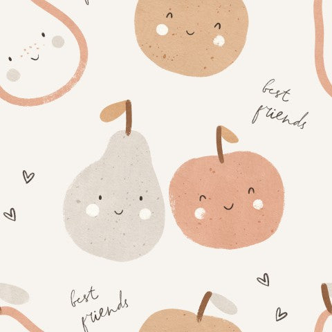 Rib Jersey apples, pears and hearts