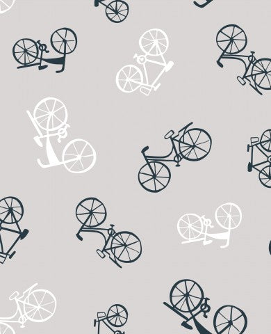 Wasserdichter Stoff Fahrrädern auf grauem Hintergrund