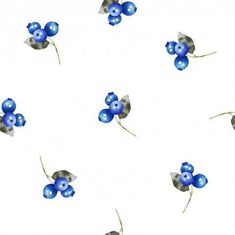 Musselin Blaubeeren auf weißem Hintergrund