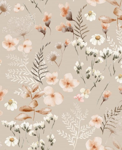 SoftShell une image d'un motif floral sur un fond beige