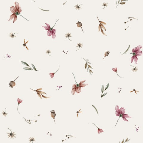 Panama flowers and leaves on beige background
