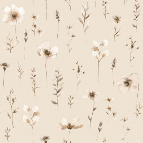 Flores de felpa francesa sobre fondo beige