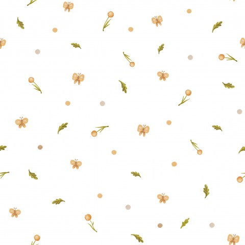 Panama flowers and leaves on white background