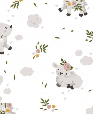 SoftShell niedlichen Schafen und Blumen