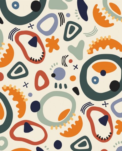 Maak je creatieve projecten compleet! Katoenen canvasstof in felle kleuren en levendige vormen – ideaal voor opvallende vormen in de kinderkamer.