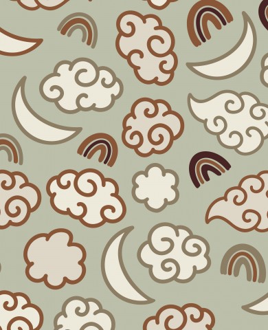 Braune Süßwolken-Canvas in Meterware - weiche Baumwolle für deine nächsten Kreativprojekte: Tischtücher, Handtaschen oder Kleidung mit individuellem Stil.