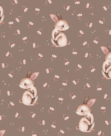 Stoffliche Schönheit: Canvas Baumwolle Brauner Wiesenhase - Qualität und Aussehen für deine nächste Projektion. 100% Baumwolle, meterweise erhältlich, zum nähe