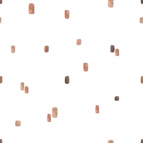 Waterproof fabric a pattern of brown squares on a white background