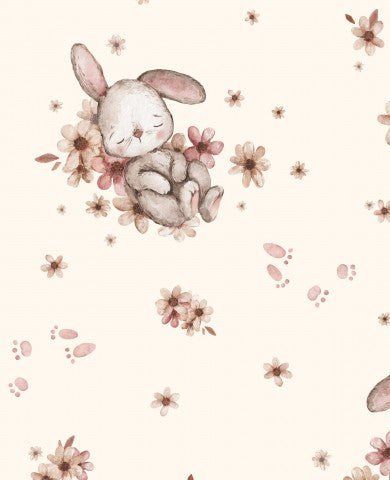 Syglæde! Cotton Bunny Nap-Cream Canvas 100% naturligt til dit næste projekt, ideelt til kjoler, tasker og accessories - bestil i dag og