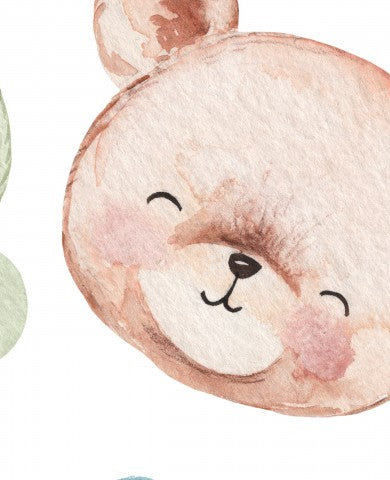 Jersey a watercolor illustration of a cute teddy bear