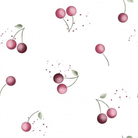 Nähte für Ihren Traum aus: Baumwolle von Canvas mit saftigem Cherry Bliss White - 100% Natur, 150 cm breit, ideal für Kleidung und Dekorationsstücke, perfekte