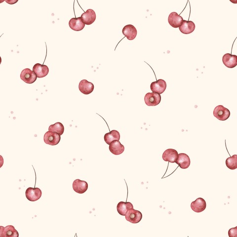 Korkealaatuinen puuvillakangas Cherry Tiny Creamin värisenä – ihanteellinen seuraaviin ompeluprojekteihisi! Hienorakenteinen ja eloisan punertavanpunainen puuvillakangas.