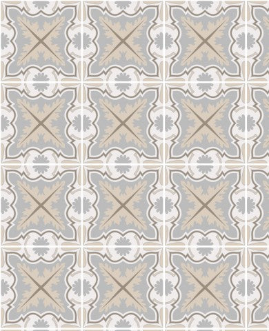 Jersey a grey-beige tile pattern