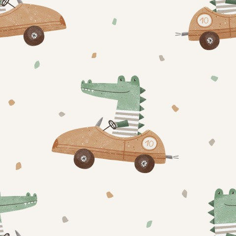 Canvas Baumwolle Crocodile und Auto: Unvergleichliche Materialeigenschaften für Ihre nächste Nähanlage! Baumwoll-Meterware in verschiedenen Farben, ideal für C