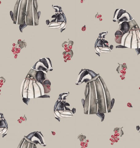 Jersey badgers and berries on it