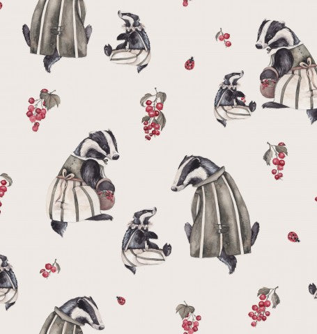 Jersey badgers and berries on it