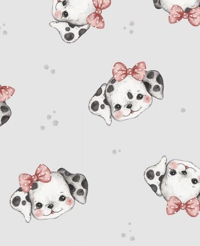 Satin cotton cute Dalmatian dogs