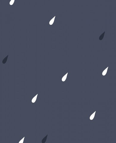 Jersey a pattern of raindrops on a dark blue background