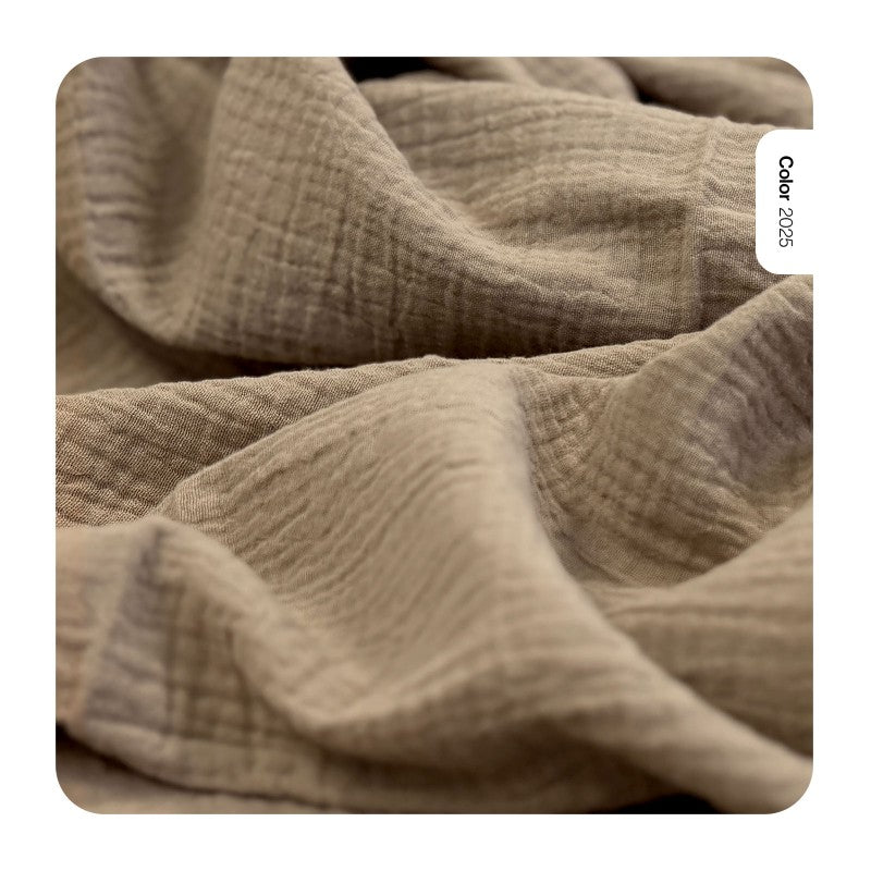 Dobbelt Gaze Sand Beige