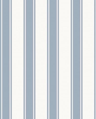 Rib Jersey, carta da parati a righe blu e bianche