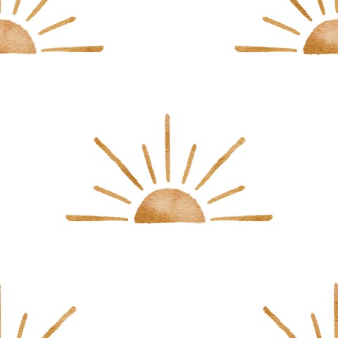 French Terry sun on white background