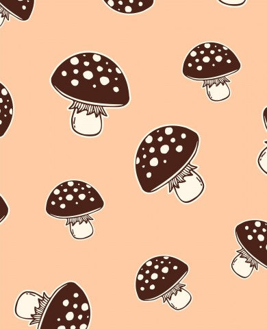Vettore di funghi in cotone satinato