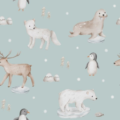 French Terry Eisbären, Pinguinen und anderen Tieren