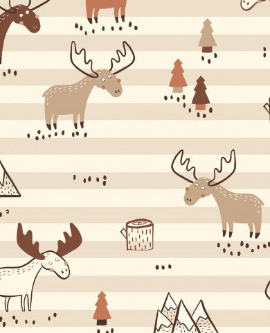 Rib Jersey moose and trees on it