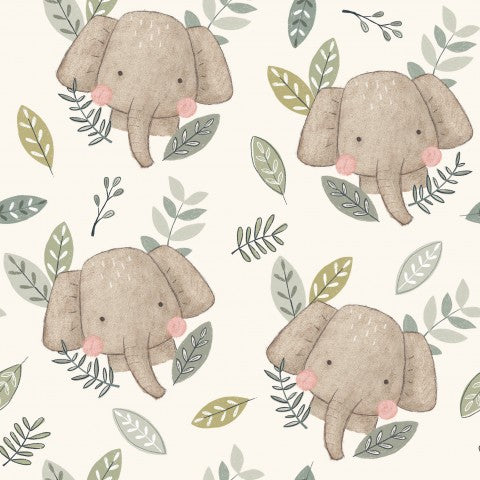 Panama Elephants and Leaves