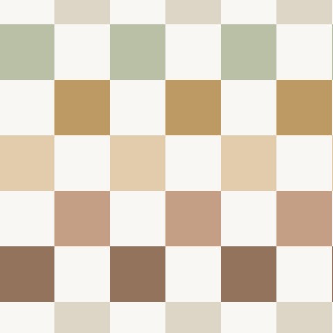 French Terry a checkerboard pattern with many different colors