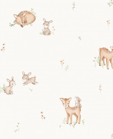 Nähere deine Kreationen mit diesem weichen Canvas-Stoff aus Baumwolle in Fawn-Rabbit-OffWhite-Optik, ideal für einzigartige Kleidung und Accessoires, 20x20cm,