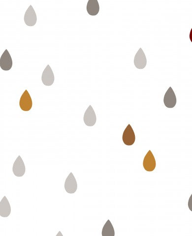 Satin cotton a pattern of raindrops on a white background