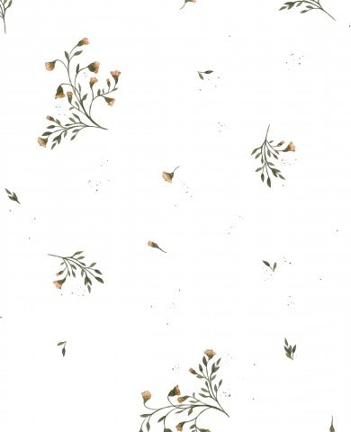 Waterproof fabric flowers on a white background