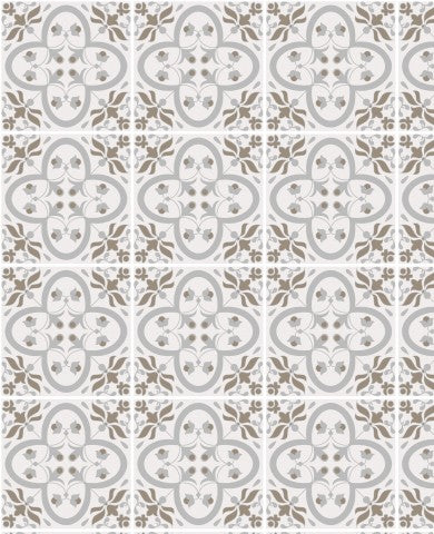 Jersey de fondo blanco y beige con patrones artísticos.